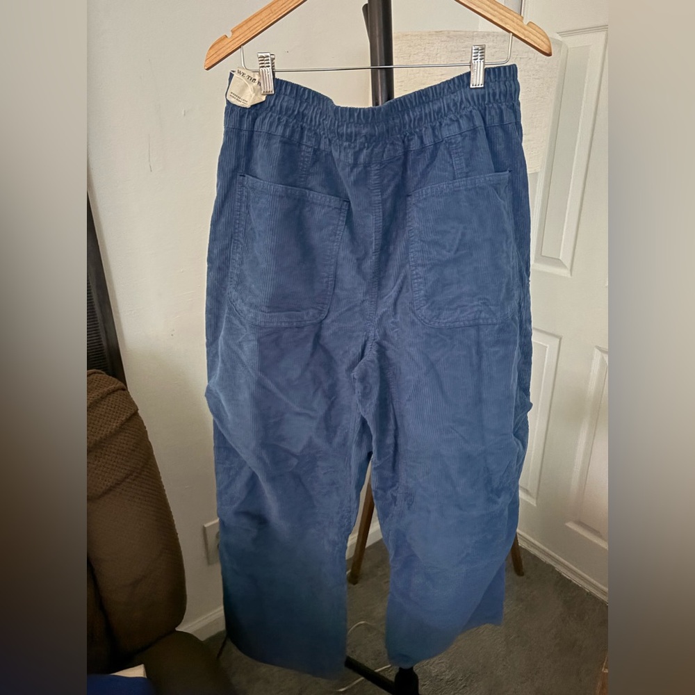 NWT We The Free Modern Love Drawstring Pants in Deep Blue Size L - Picture 6 of 7